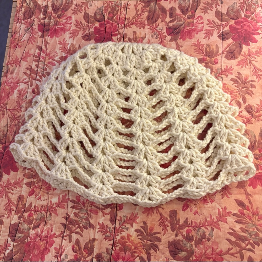 Handmade Crochet mesh hat S/M size